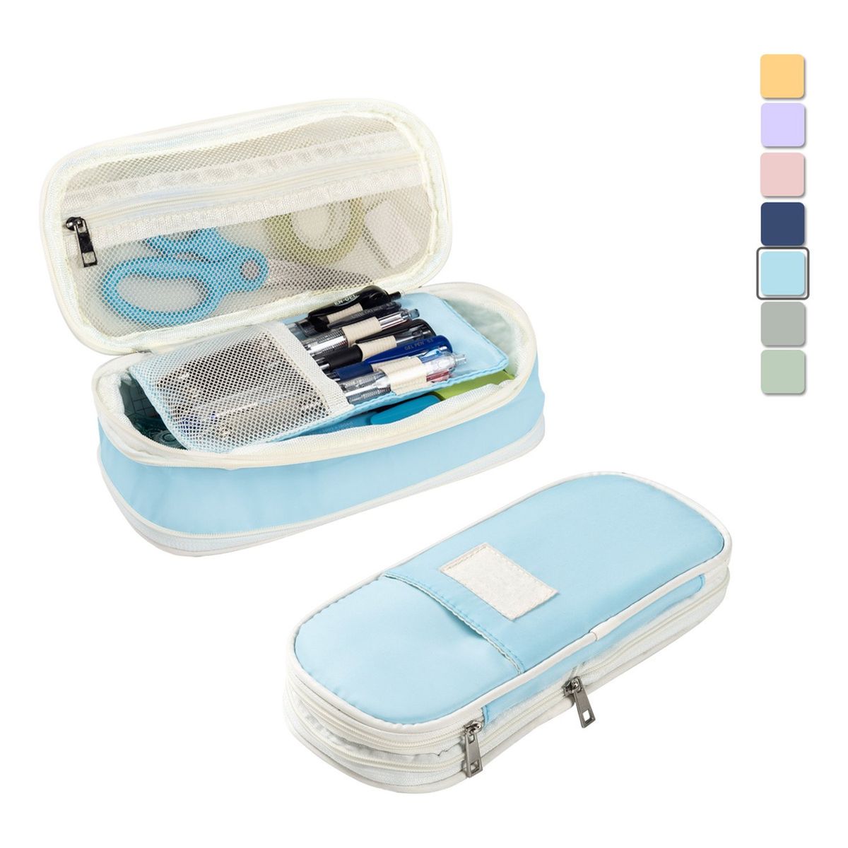 TIOZONEY - Estuche Para Lapices Expandible Capa De Gran Capacidad