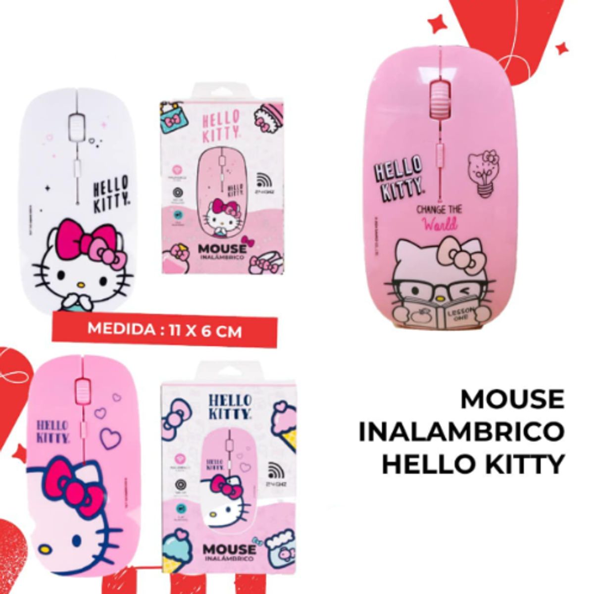 GENERICO - Mousse Inalambrico 11x6cm