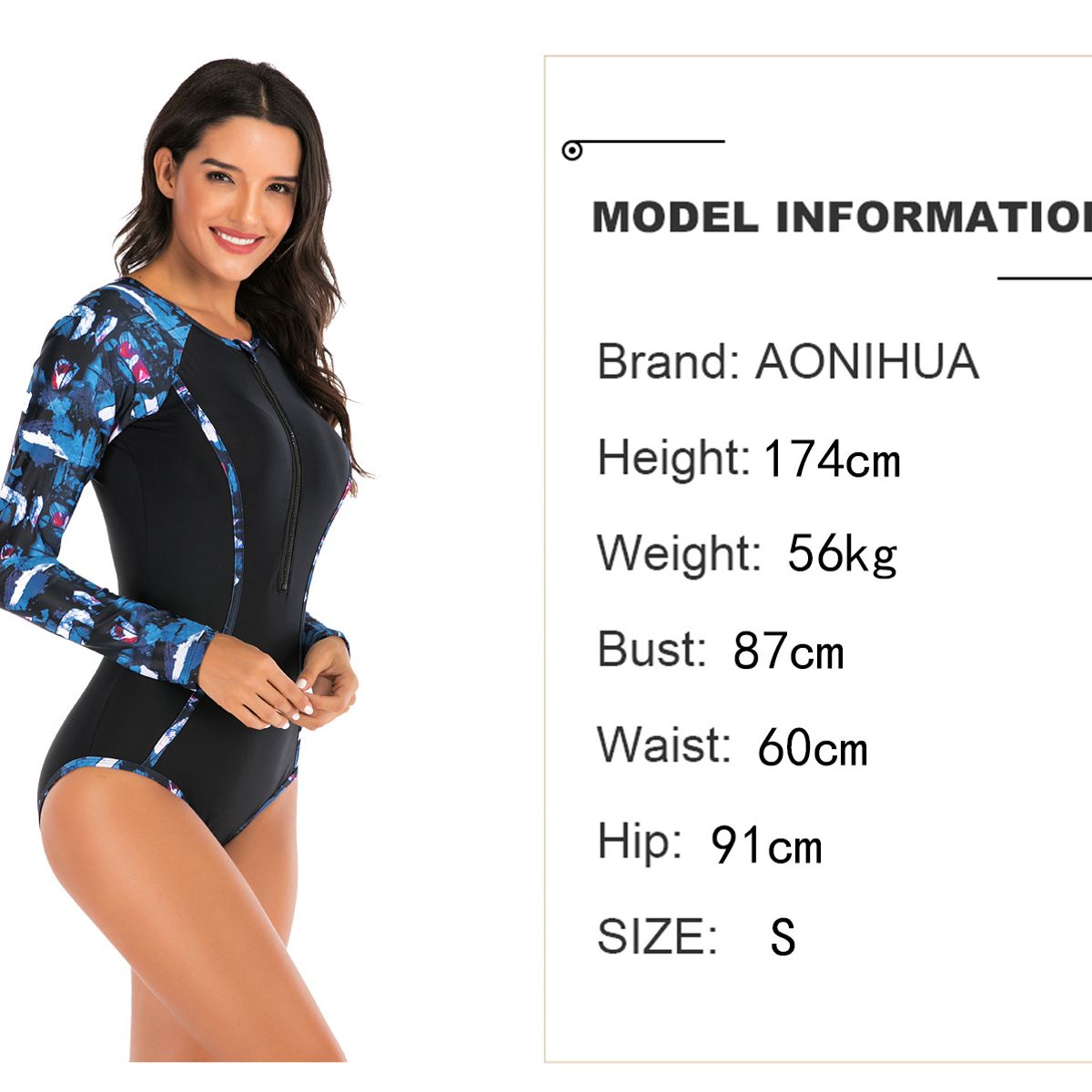 TIOZONEY - Traje De Baño Dos Piezas Manga Larga Natación