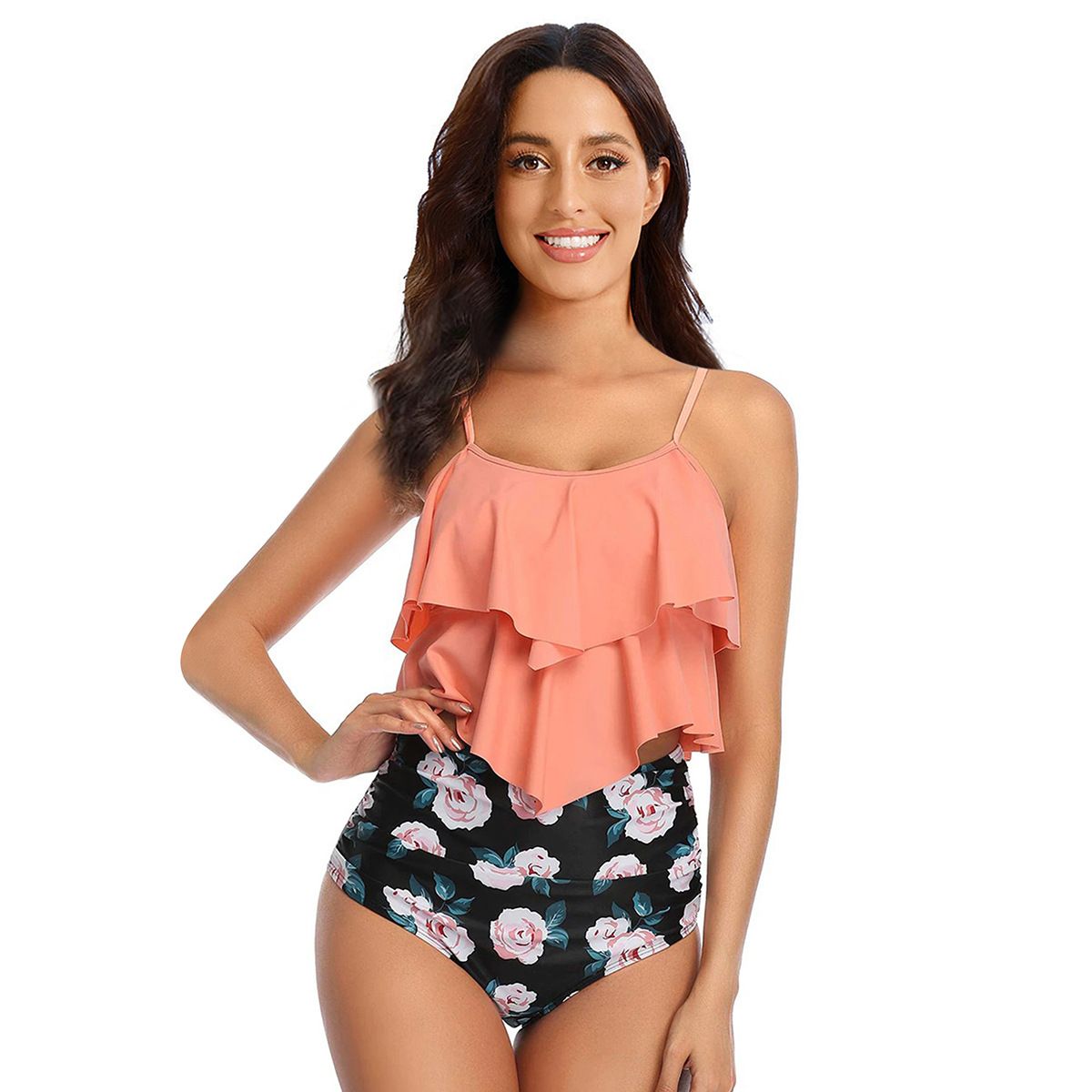 TIOZONEY - Traje de baño de dos piezas para mujer