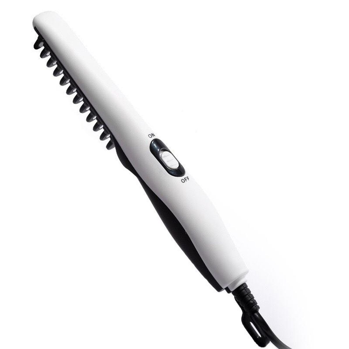 TIOZONEY - Plancha eléctrica y cepillo caliente para peinar la barba