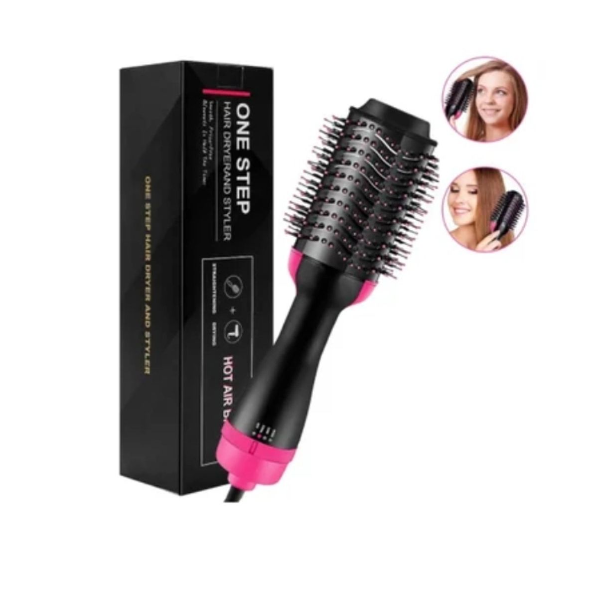 TIOZONEY - Secador de pelo peine rizador y alisador - todo en 1