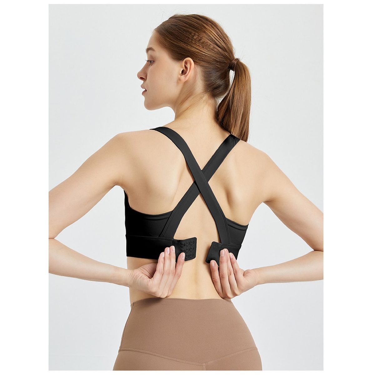 TIOZONEY - Sujetador deportivo de alto impacto para mujer