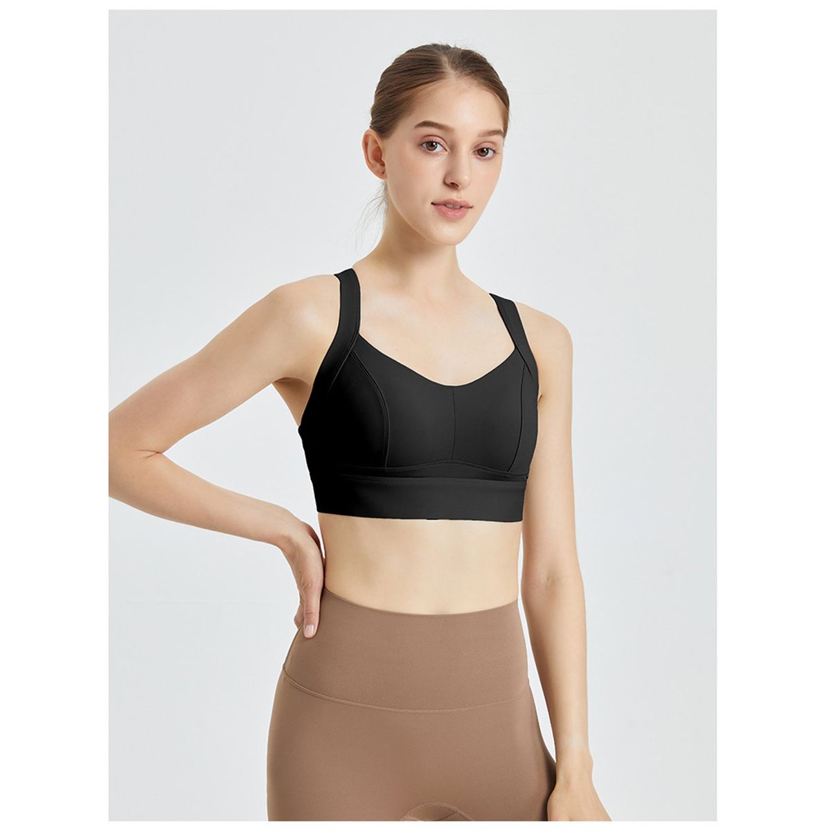 TIOZONEY - Sujetador deportivo de alto impacto para mujer