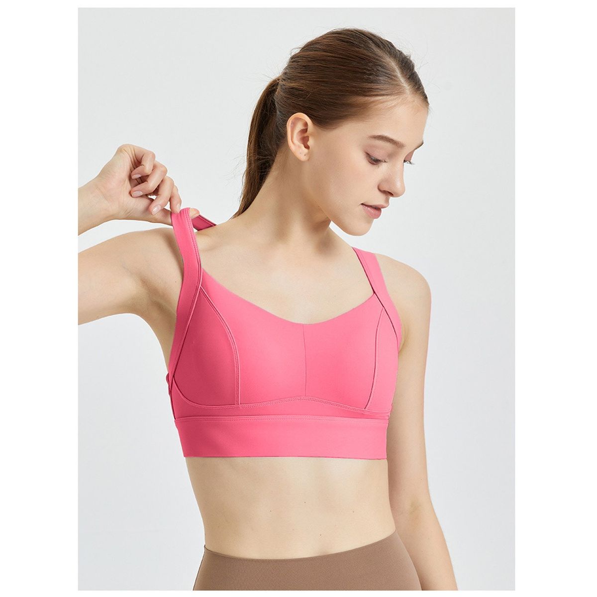 TIOZONEY - Sujetador deportivo de alto impacto para mujer