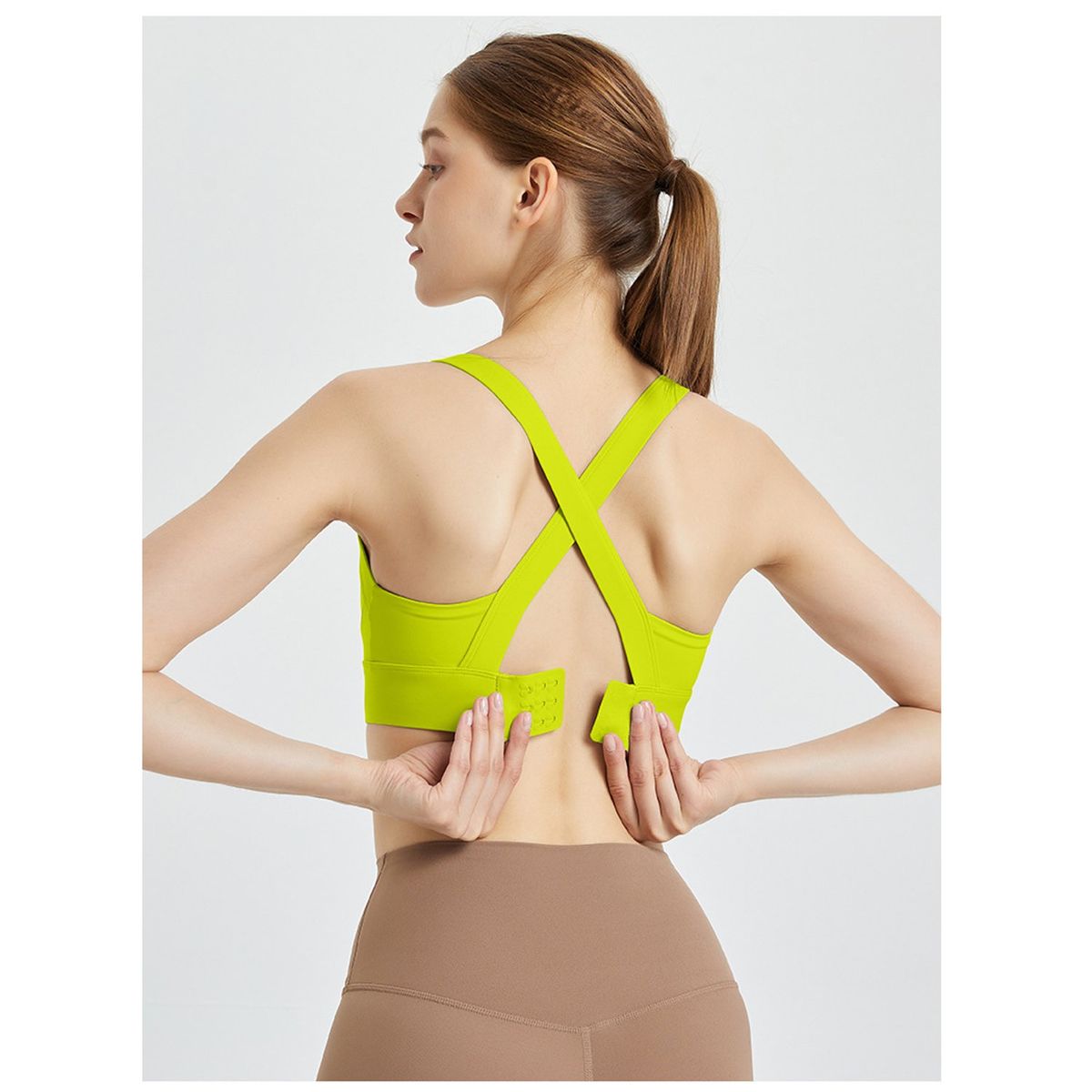 TIOZONEY - Sujetador deportivo de alto impacto para mujer