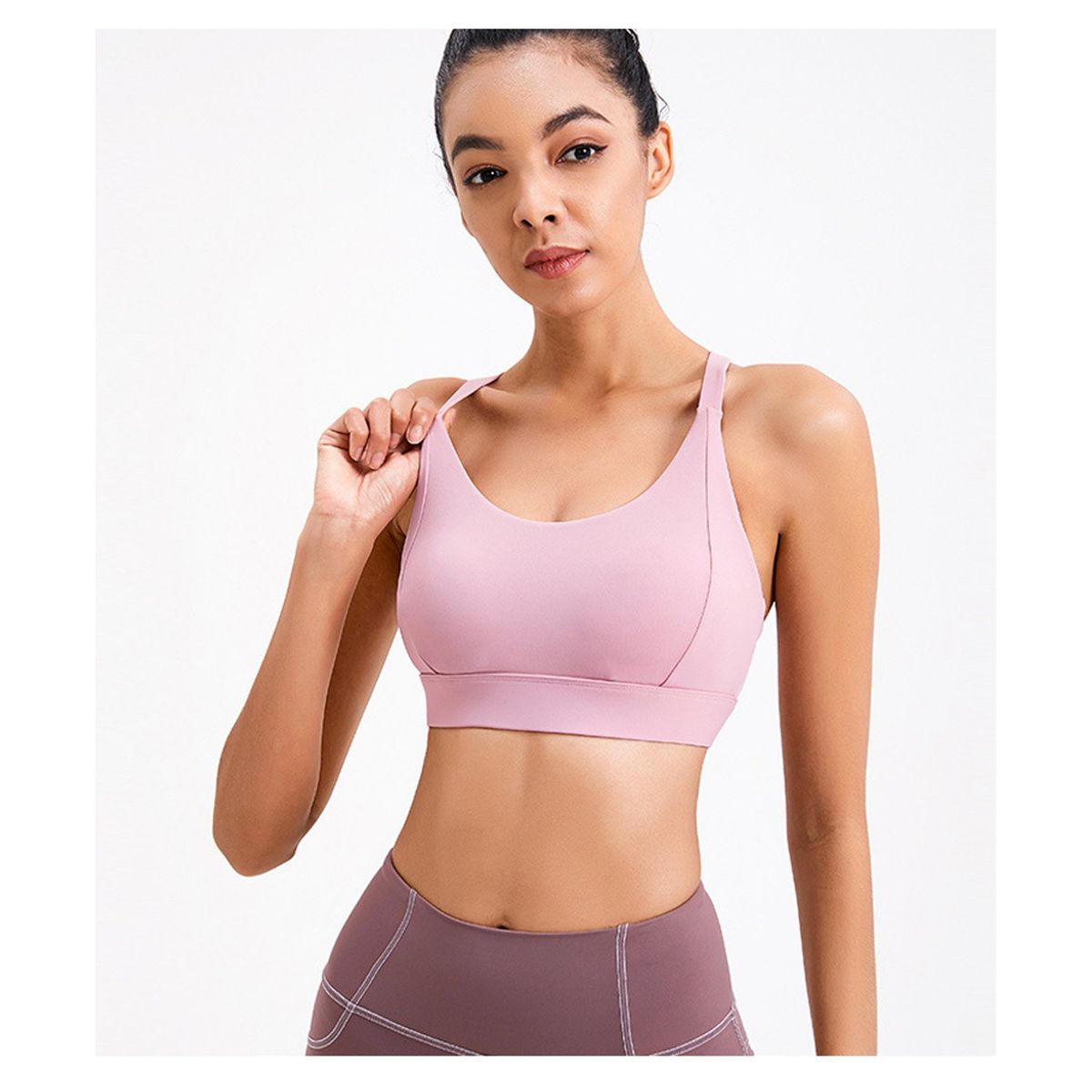 TIOZONEY - Sujetador deportivo de alto impacto para mujer