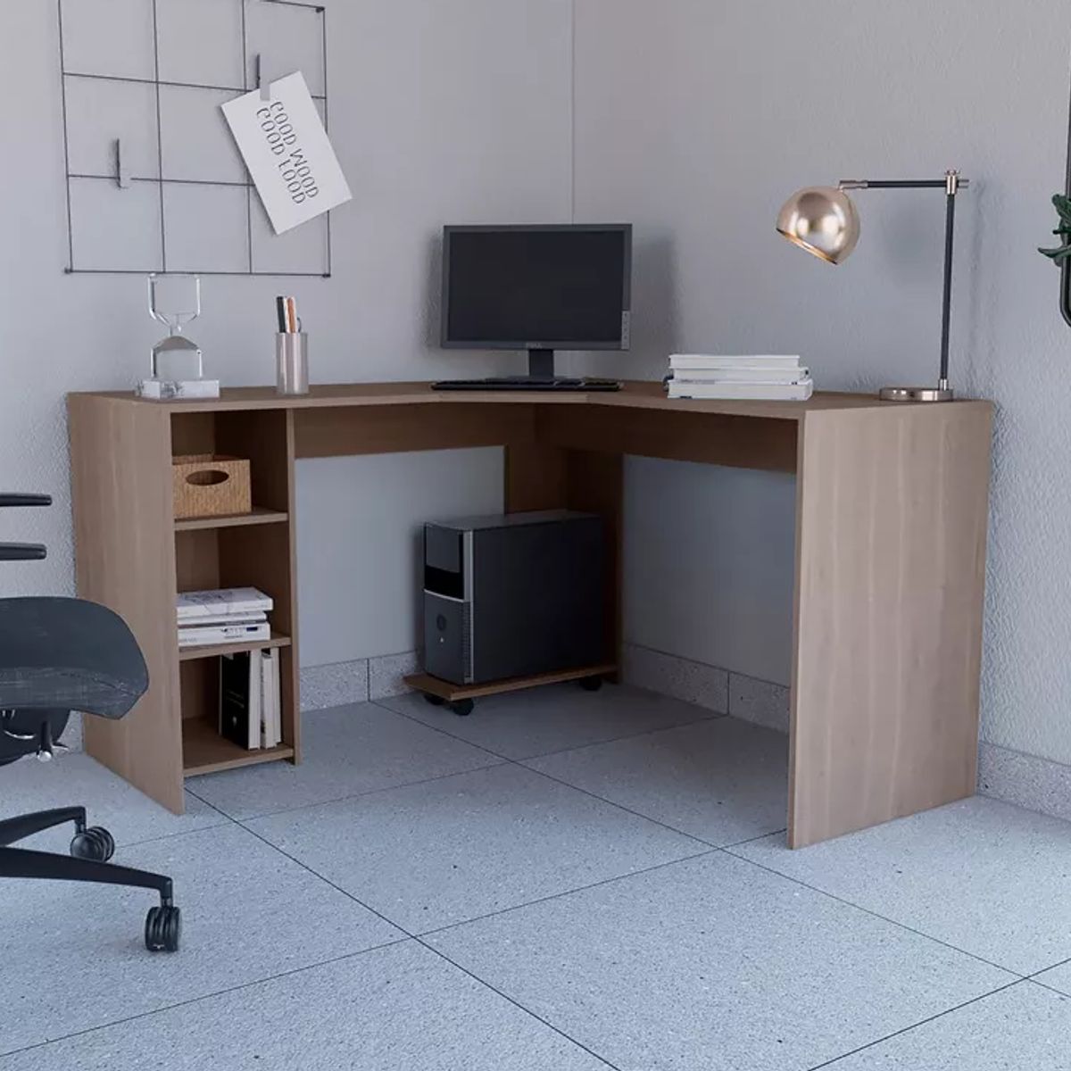 NACION MUEBLES - ESCRITORIO NACION MUEBLES HUGE COLOR MADERA