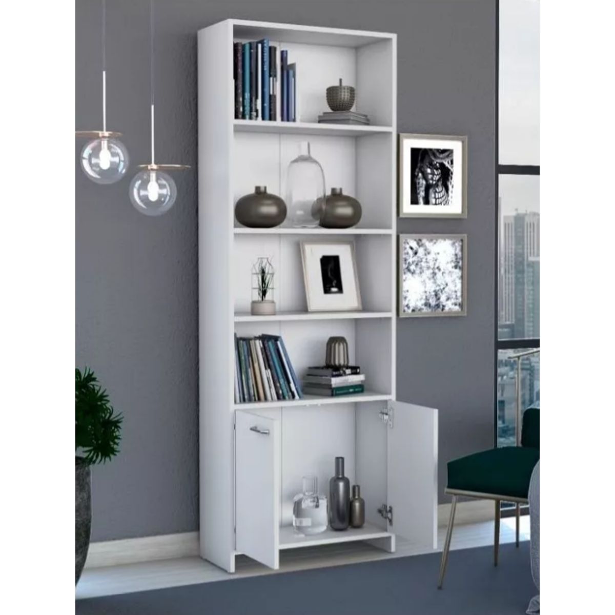 NACION MUEBLES - ESTANTE NACION MUEBLES FORGET COLOR BLANCO