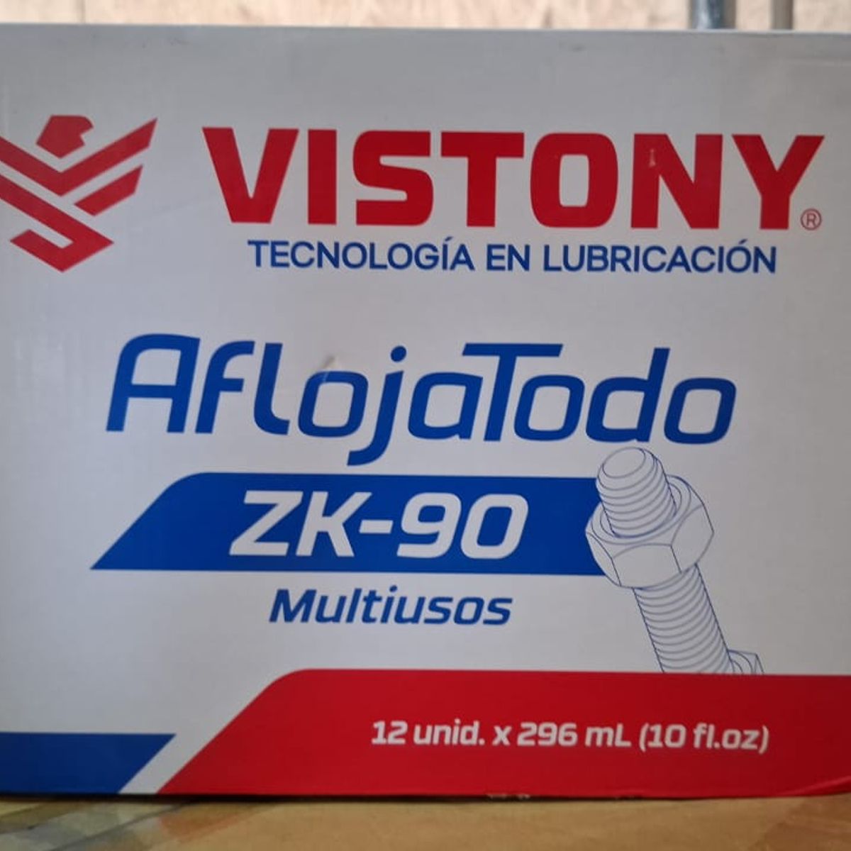 VISTONY - CAJA DE AFLOJATODO VISTONY ZK-90 296ML 10 ONZAS X 12UND