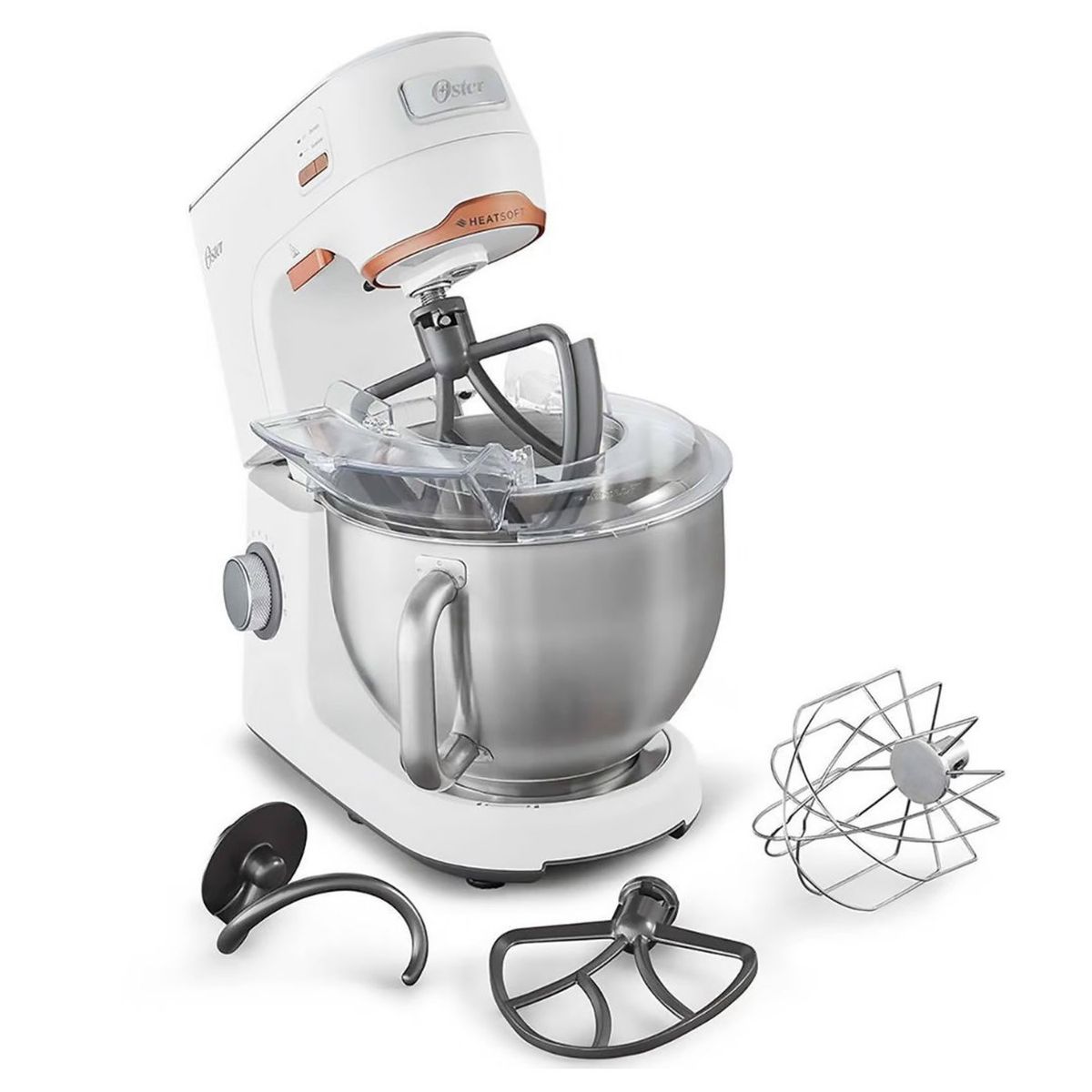 OSTER - Batidora Planetaria Pedestal con Tecnologia HeadSoft 1000 W FPSTSMPL4W