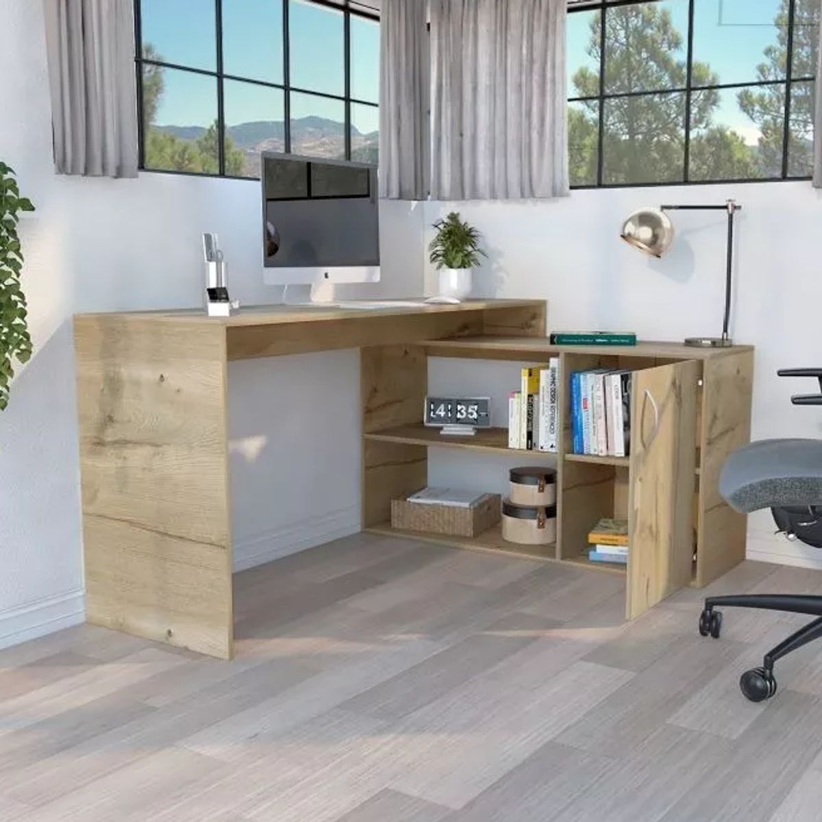 NACION MUEBLES - ESCRITORIO NACION MUEBLES OVERDUE COLOR MADERA