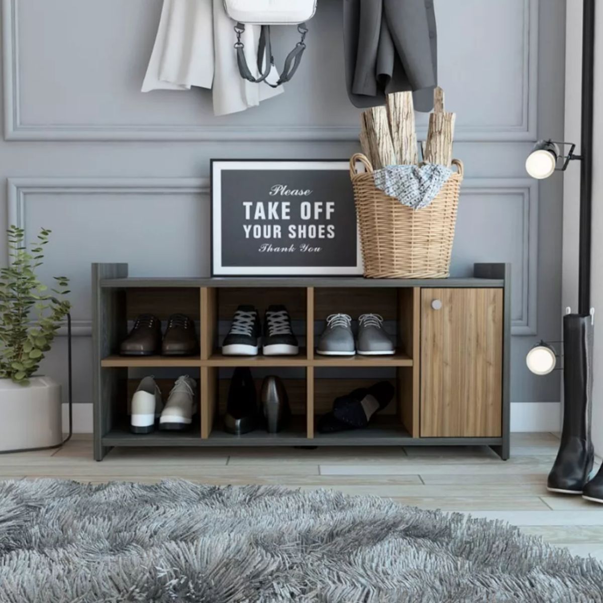 NACION MUEBLES - ZAPATERO NACION MUEBLES KRUNCHI COLOR DUNA