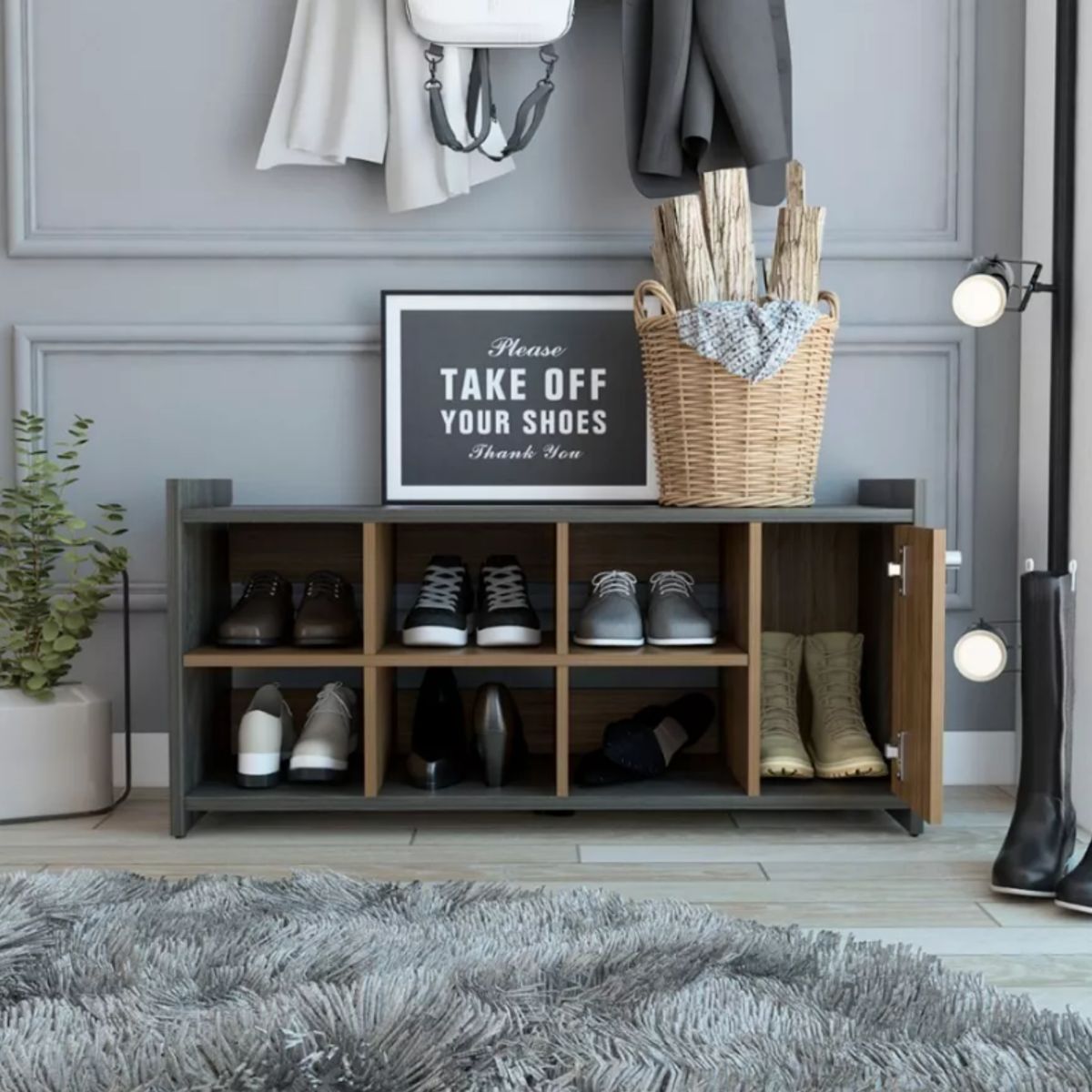 NACION MUEBLES - ZAPATERO NACION MUEBLES KRUNCHI COLOR DUNA