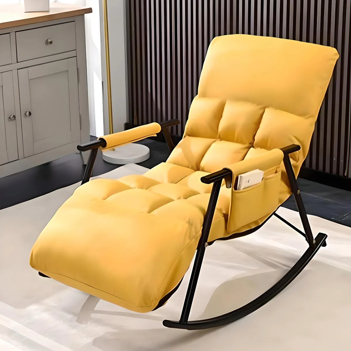 GENERICO - SILLA SILLÓN SOFÁ MECEDORA RECLINABLE TERRAZA CAMELL