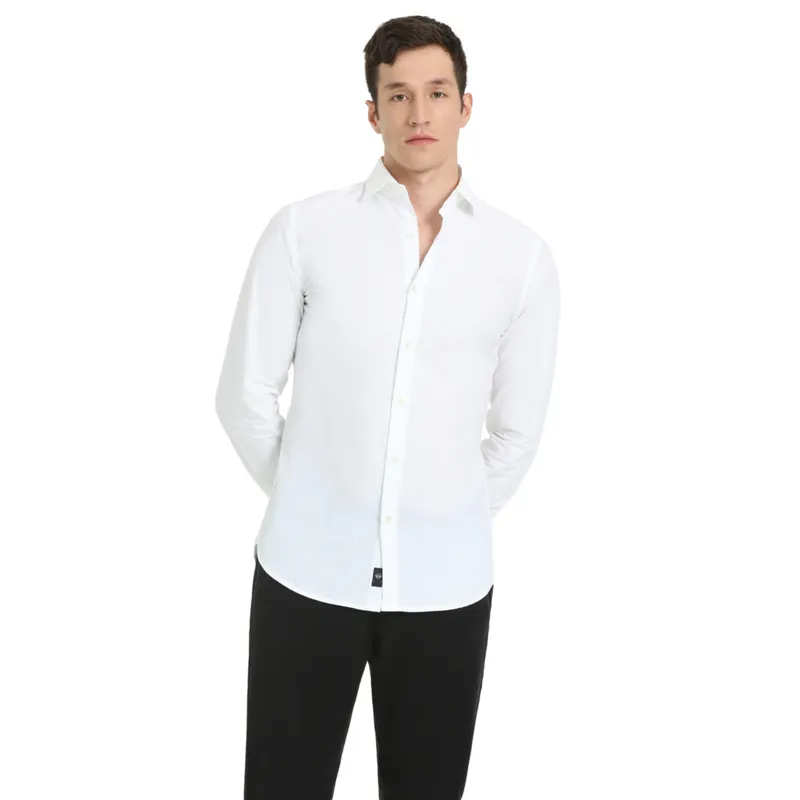 DOCKERS - Camisa Hombre Crafted Slim Fit Blanco Dockers
