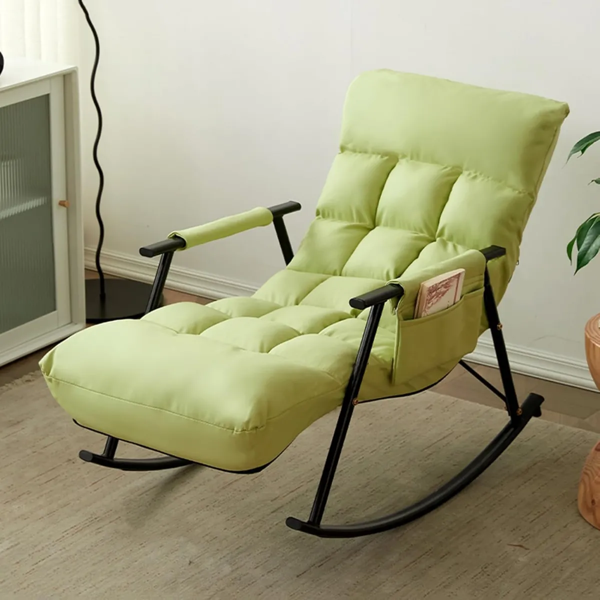 GENERICO - SILLA SILLÓN SOFÁ MECEDORA RECLINABLE TERRAZA VERDE