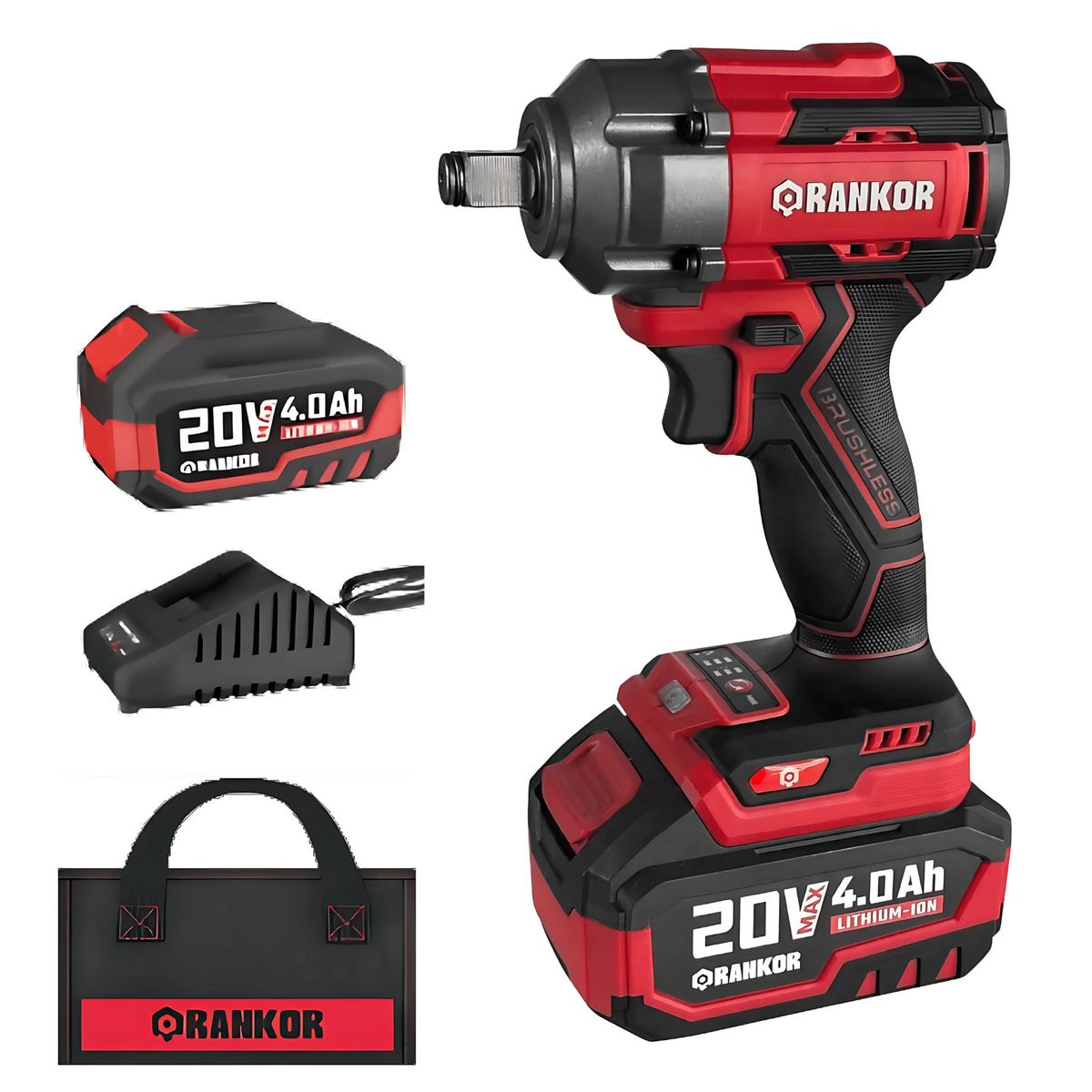 RANKOR - Llave De Impacto 20v 500nm Brushless Rankor Rliw20002