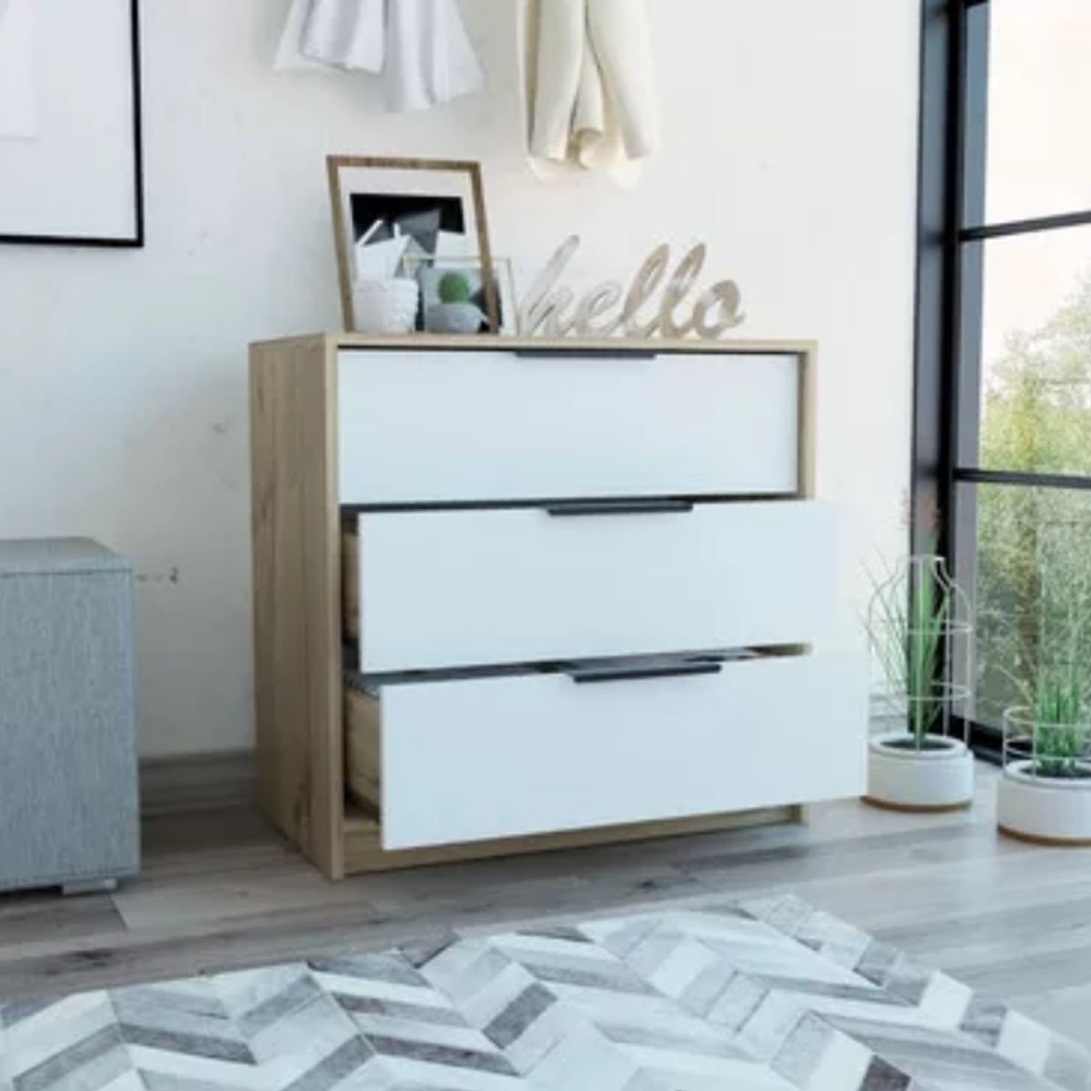 NACION MUEBLES - COMODA NACION MUEBLES BRUJA COLOR MADERA