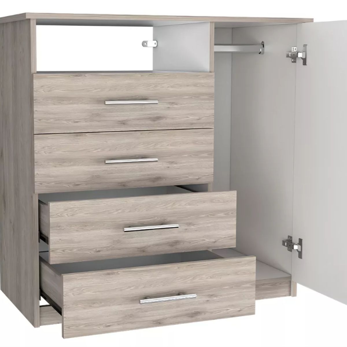 NACION MUEBLES - COMODA NACION MUEBLES FEEL COLOR GRIS