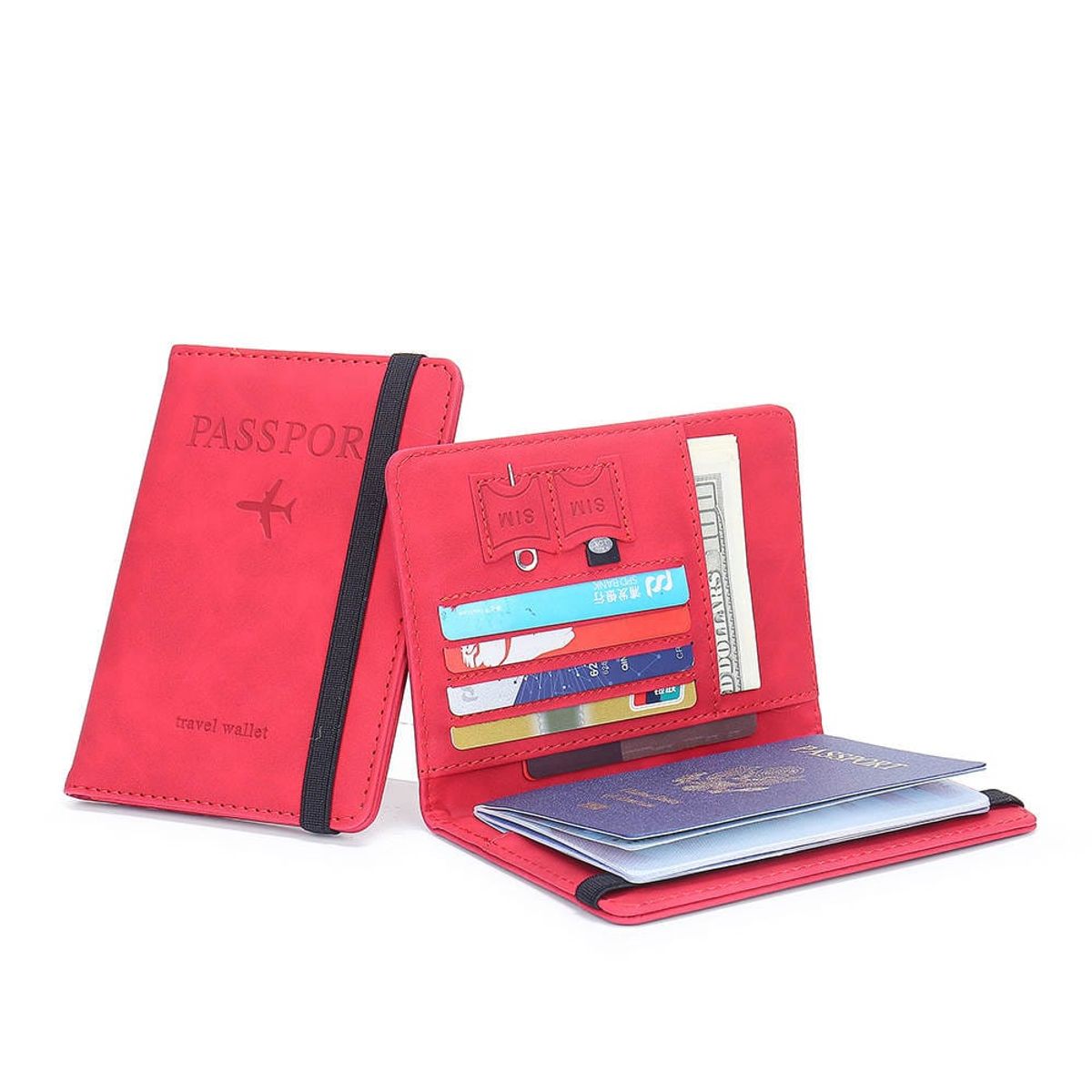 GENERICO - PORTA PASAPORTE TRAVEL WALLET  CARTERA BILLETERA