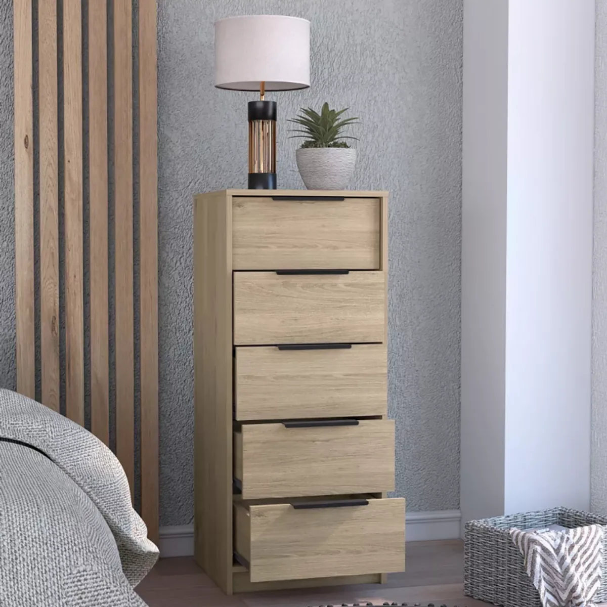 NACION MUEBLES - COMODA NACION MUEBLES LOCO COLOR MADERA