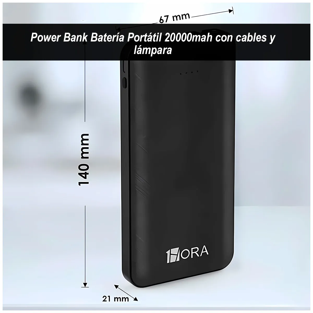 GENERICO - Power Bank 20000mAh Carga Rápida