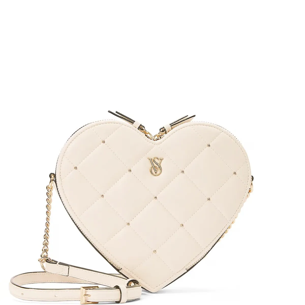 VICTORIA'S SECRET - Cartera Crossbody blanco humo de corazón victorias secret