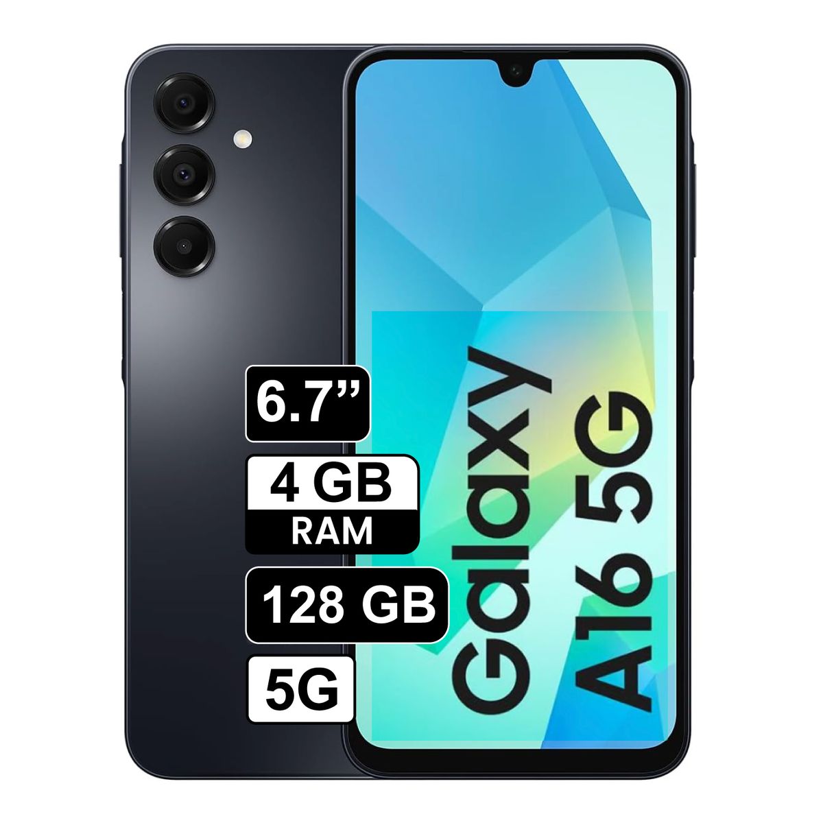 SAMSUNG - Celular Samsung Galaxy A16 5G 4GB+128GB - Negro