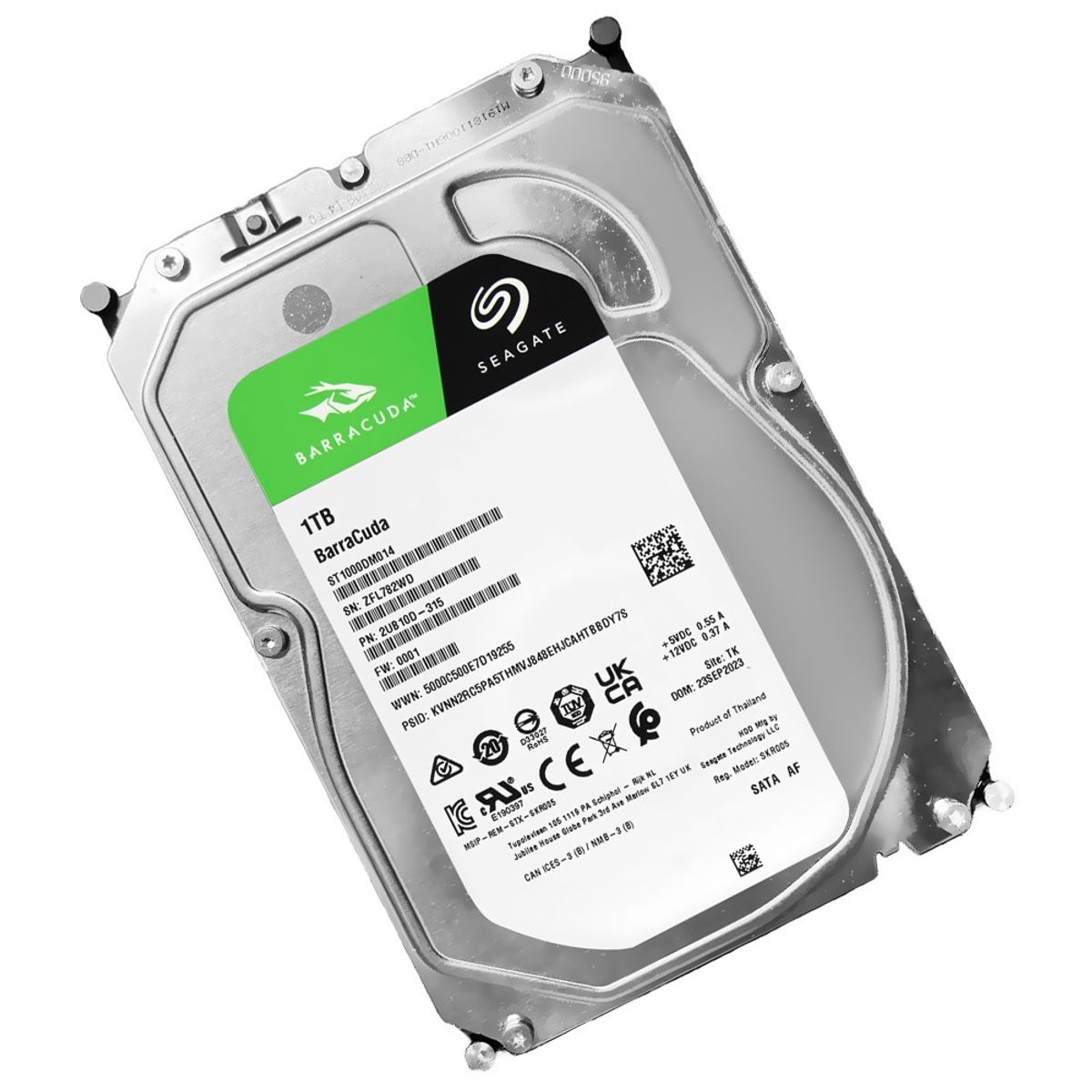 SEAGATE - Disco Duro Interno Seagate Barracuda 1TB 35 SATA 7200RPM ST1000DM014