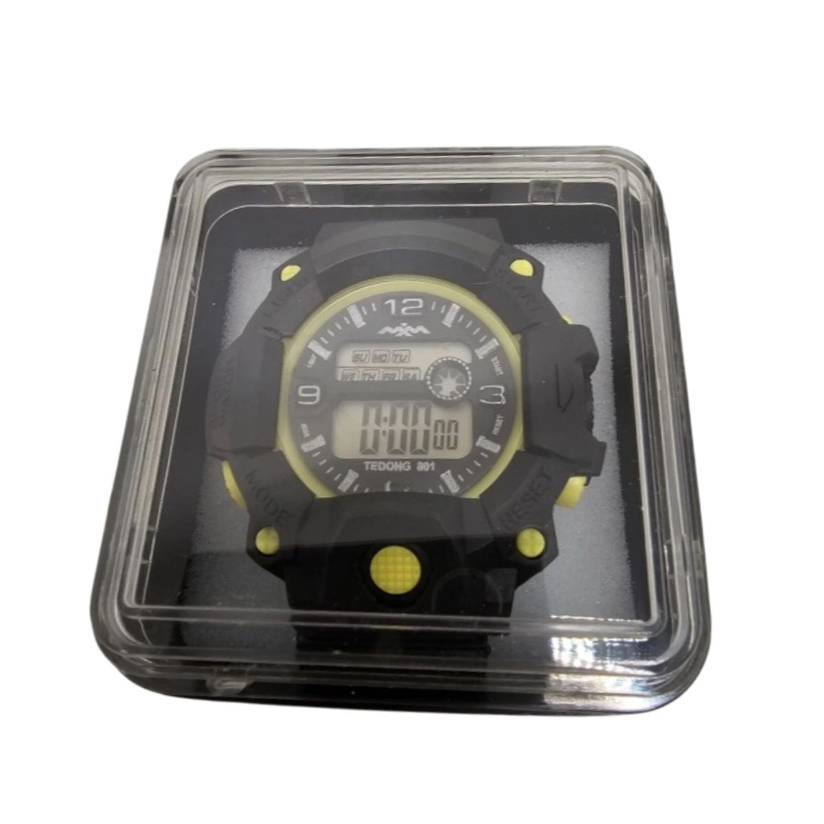 GENERICO - Set de 2 relojes pulsera con luz cronometro fecha - 1C