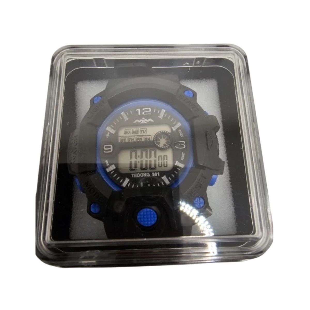 GENERICO - Set de 2 relojes pulsera con luz cronometro fecha - 1C