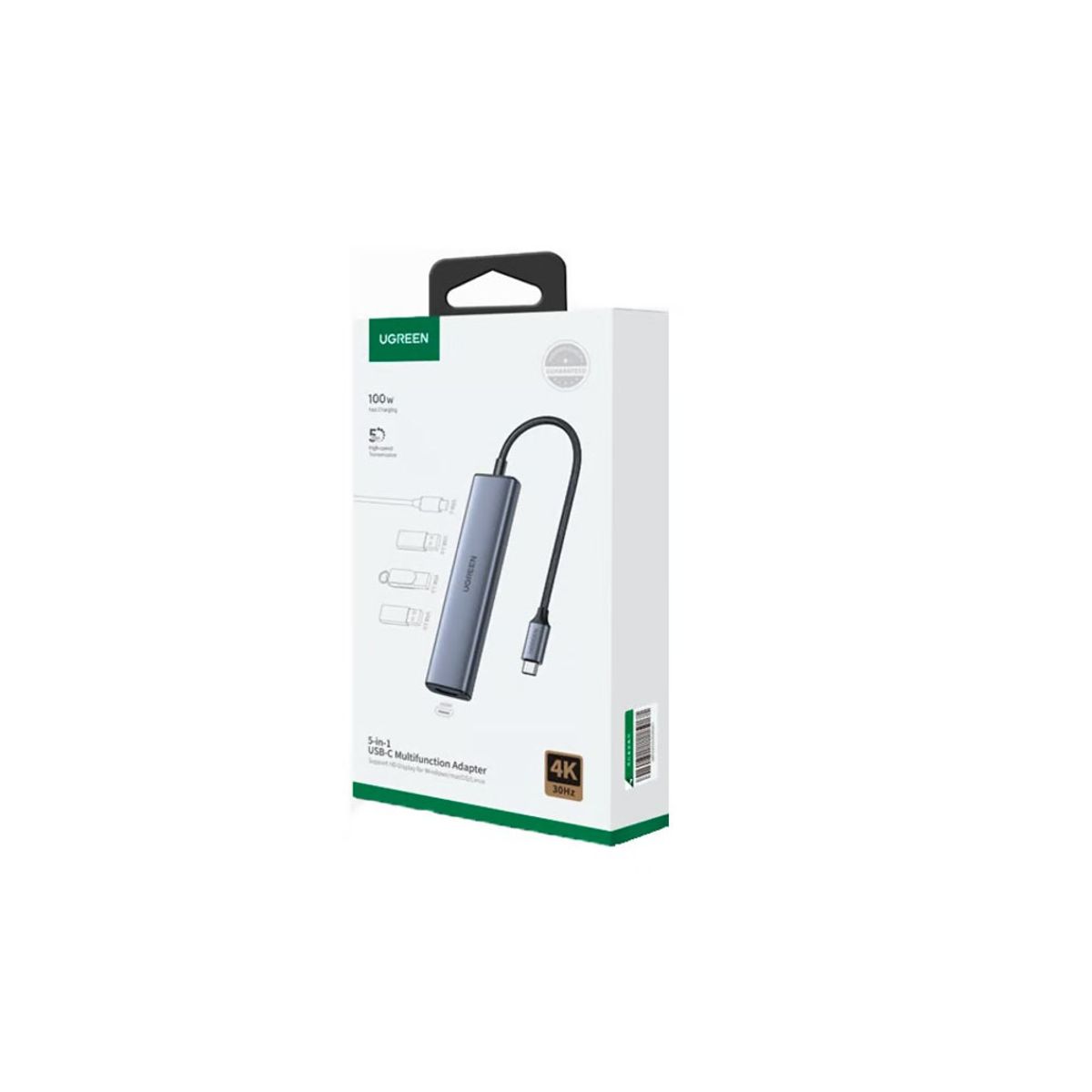UGREEN - ADAPTADOR UGREEN 5 EN 1 USB C ALUMINIO COD. 15597