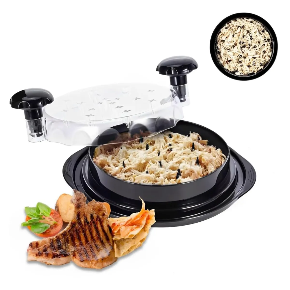 INSPIRA - Deshilachador de Pollo Giratorio Manual