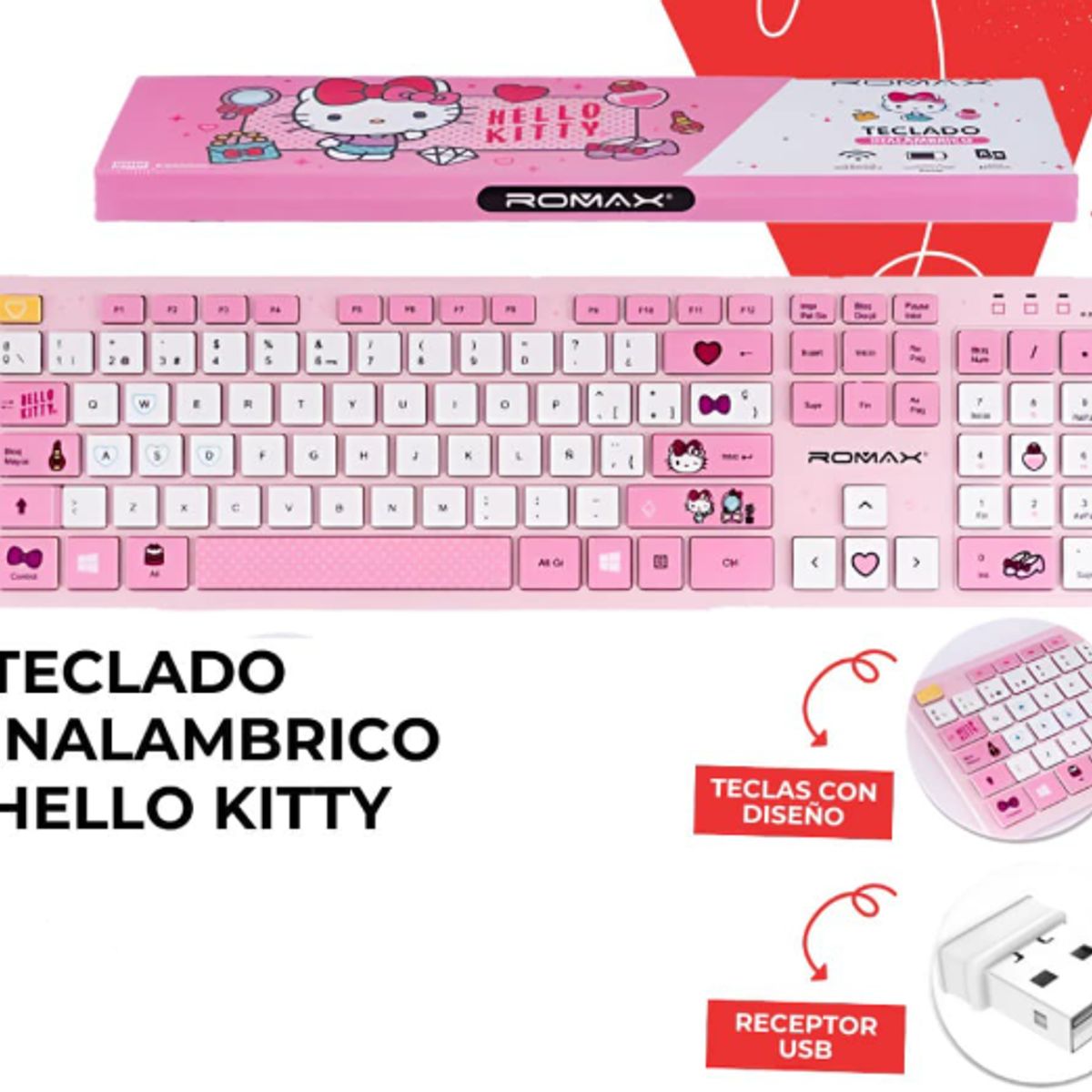 GENERICO - TECLADO INALAMBRICO HK