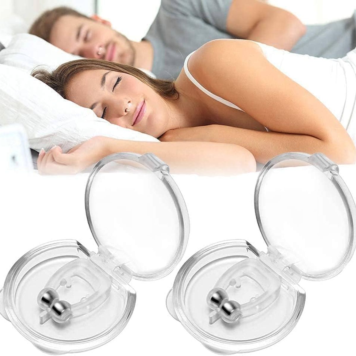 OEM - Pack 4 Clip Dilatadores Nasales para Dejar de Roncar Clip Nasal