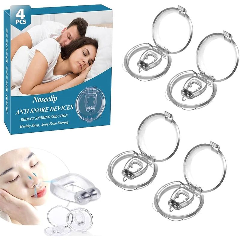 OEM - Pack 4 Clip Dilatadores Nasales para Dejar de Roncar Clip Nasal