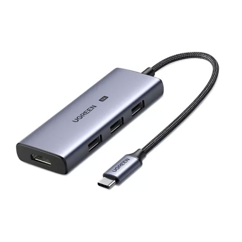 UGREEN - ADAPTADOR USB C 4 EN 1 UGREEN 8K / 4K 60 HZ  COD. 50629