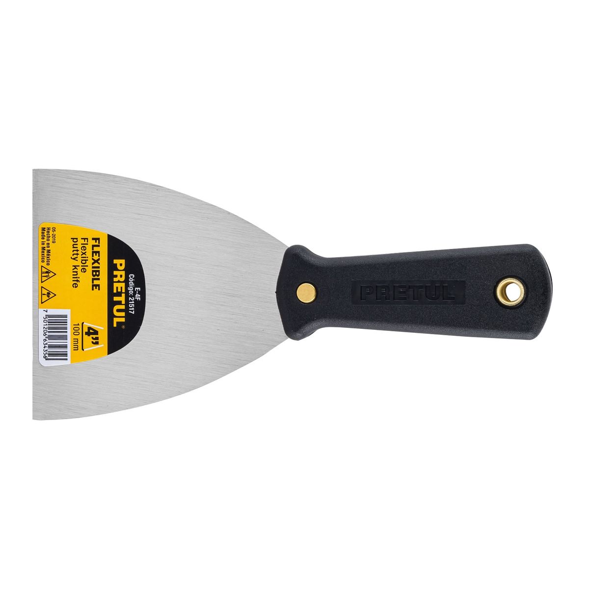 PRETUL - Espátula flexible 4 con mango de plástico Pretul