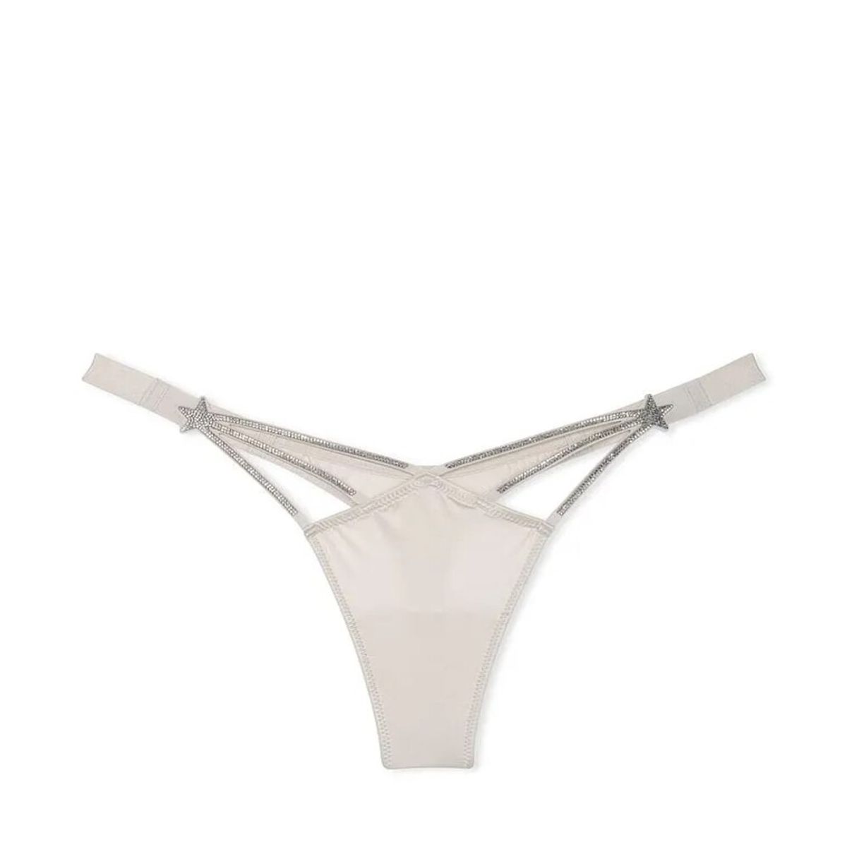 VICTORIA'S SECRET - Panty Tanga lisa de Tira Brillante estrellas Victorias secret