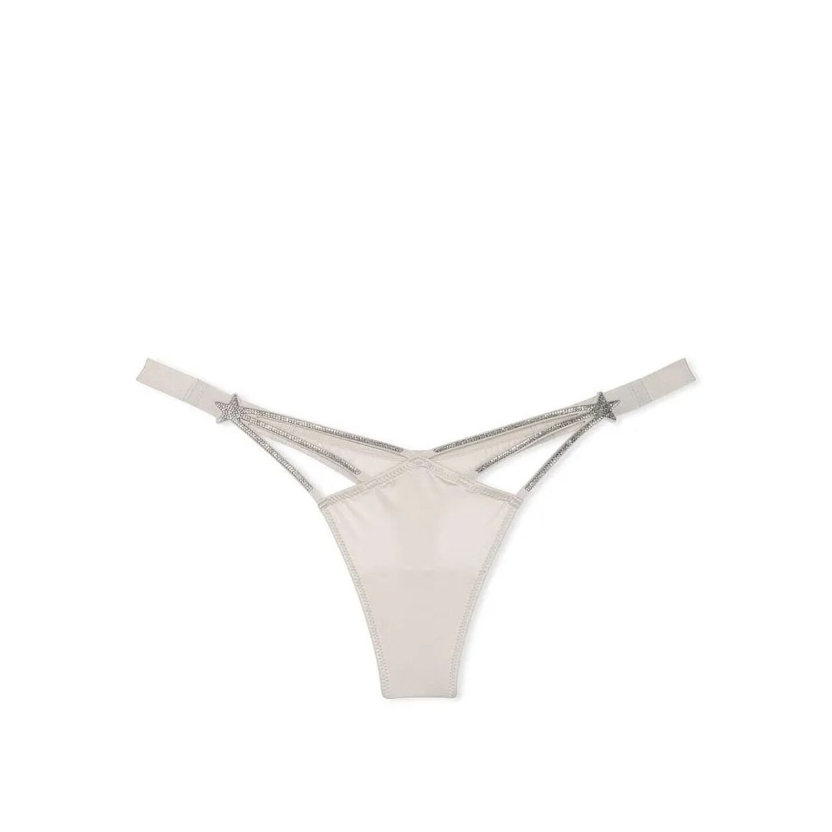 VICTORIA'S SECRET - Panty Tanga lisa de Tira Brillante estrellas Victorias secret