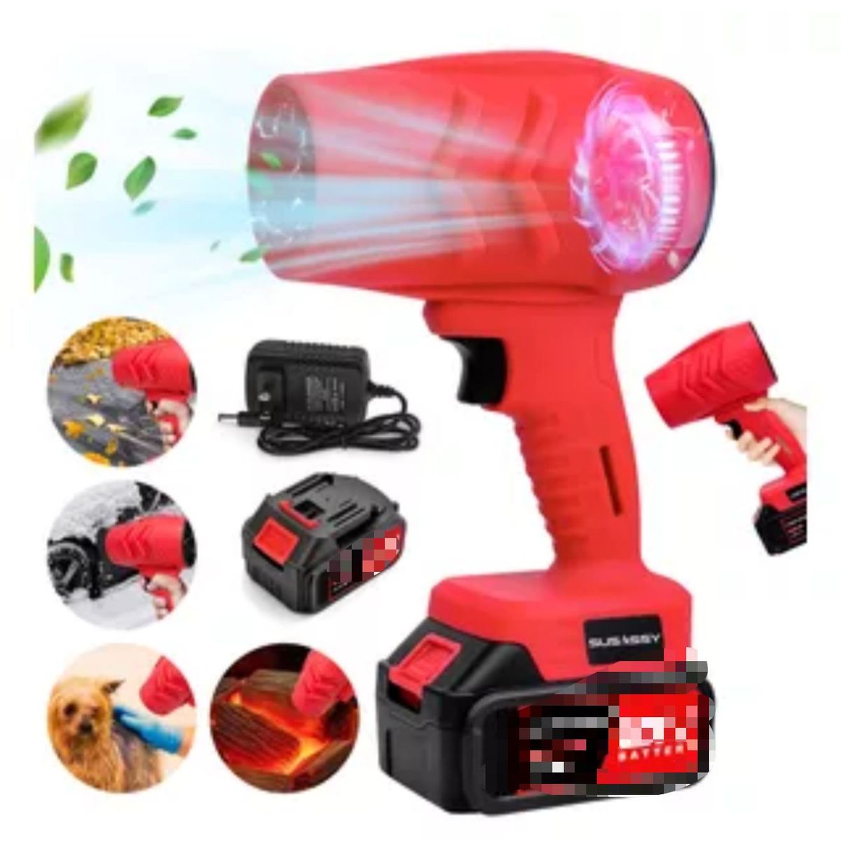 GENERICO - LIMPIADOR DE AIRE DE ALTA PRESION INALAMBRICO DE 48V