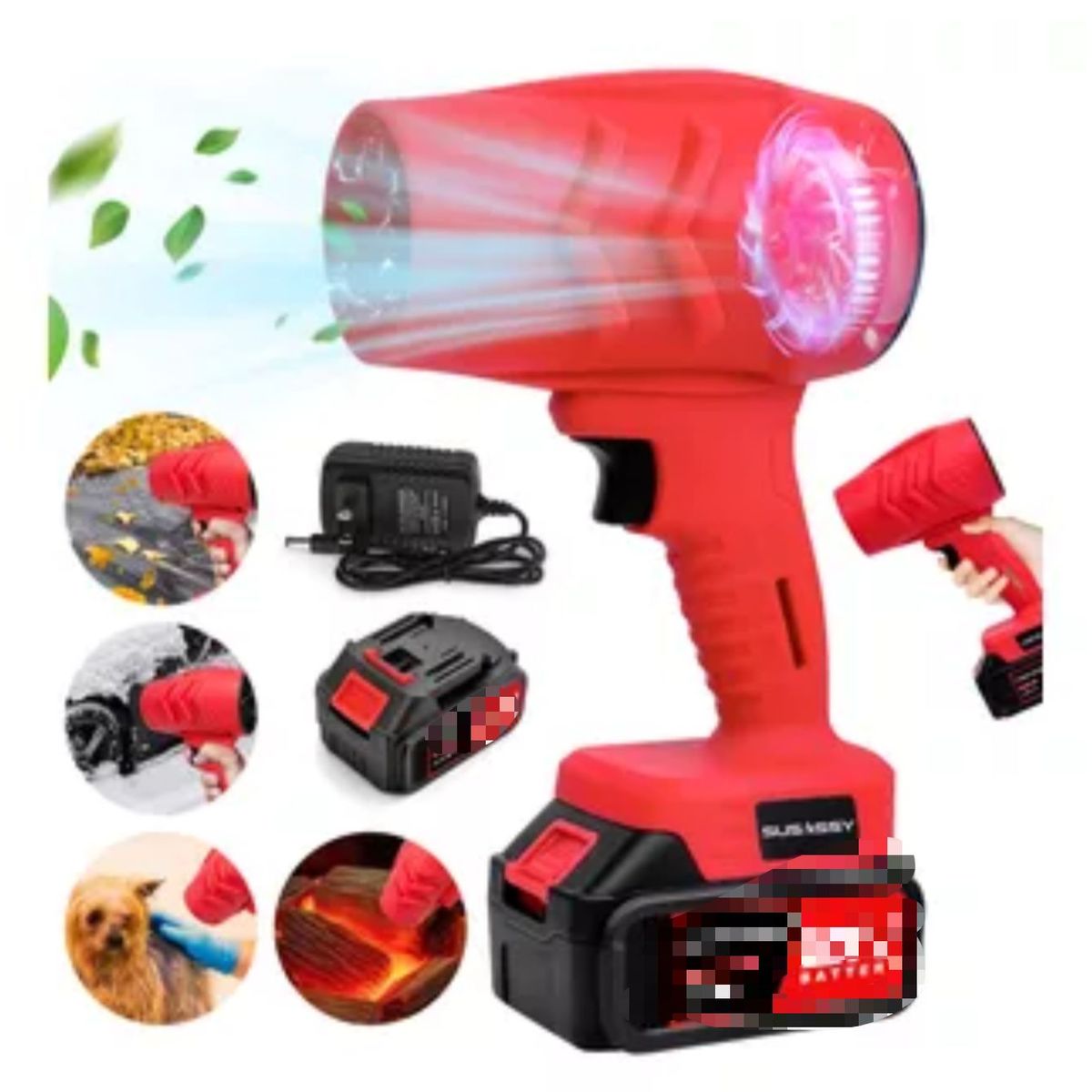 GENERICO - LIMPIADOR DE AIRE DE ALTA PRESION INALAMBRICO DE 48V