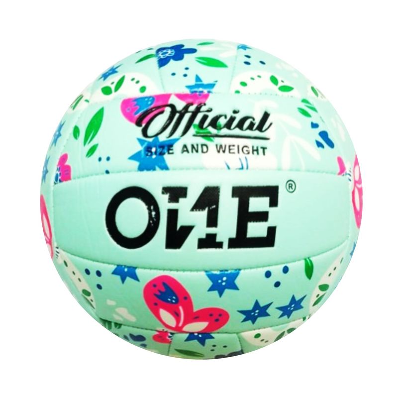 GENERICO - PELOTA PARA VÓLEY TALLA 5 TEXTURA SUAVE FLORES ONE MENTA