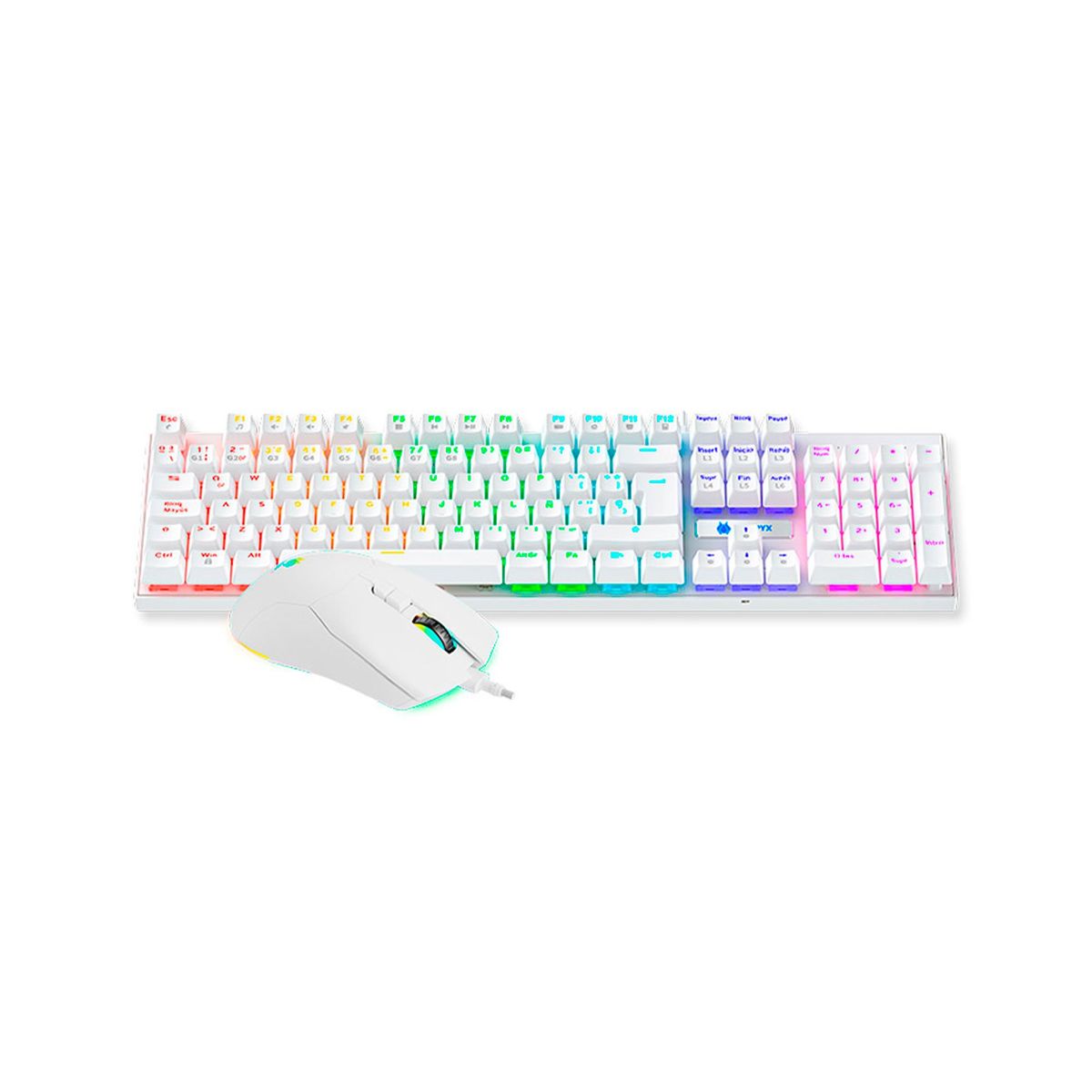 ANTRYX - KIT GAMING TECLADO Y MOUSE ANTRYX GC-3100 BLANCO PN AGC-3100WBL-SP