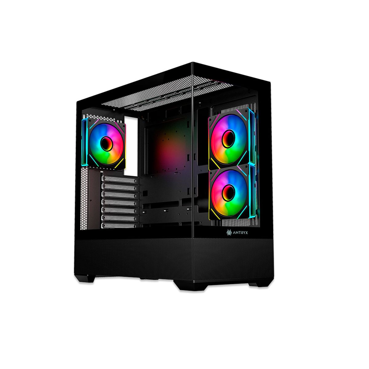ANTRYX - CASE ANTRYX FX 740 ARGB FAN X3 USB TIPO-C NEGRO PN AC- FX740K
