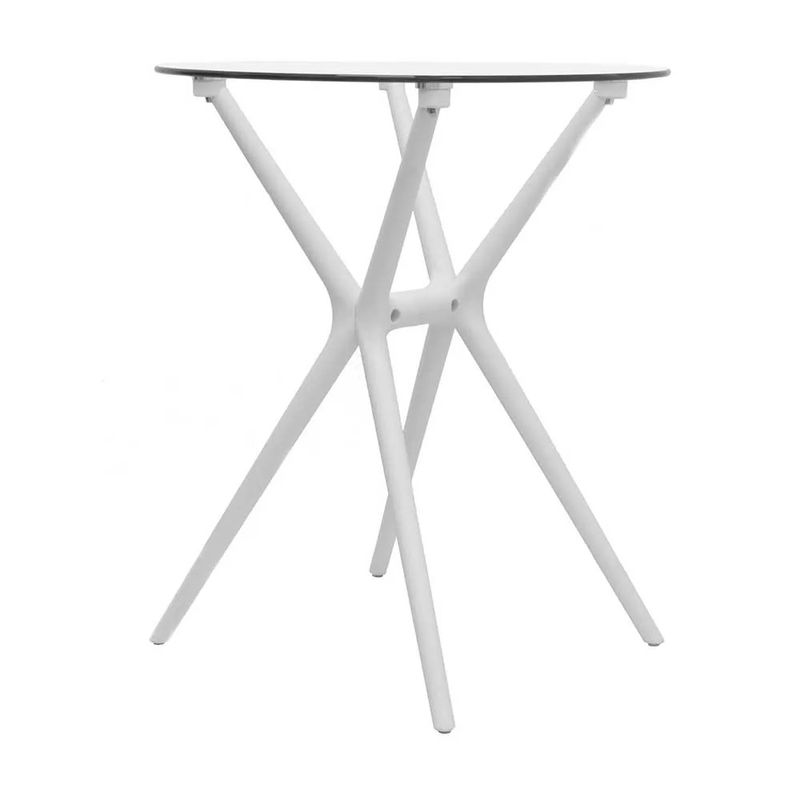 OFIDEAS - Mesa de Comedor Rio Vidrio Blanca 2 Personas Ofideas