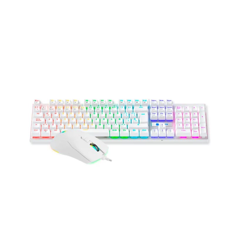 ANTRYX - Kit Gaming Antryx GC-3100 White Teclado Mecánico + Mouse Switch Red