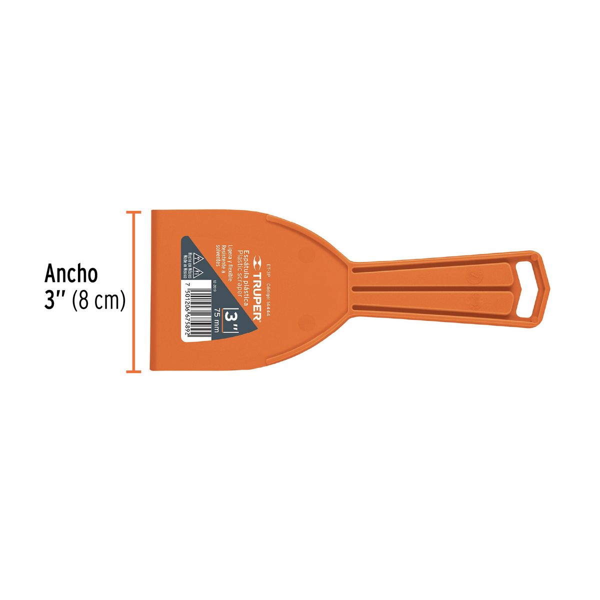 TRUPER - Espátula plástica de 3 Truper