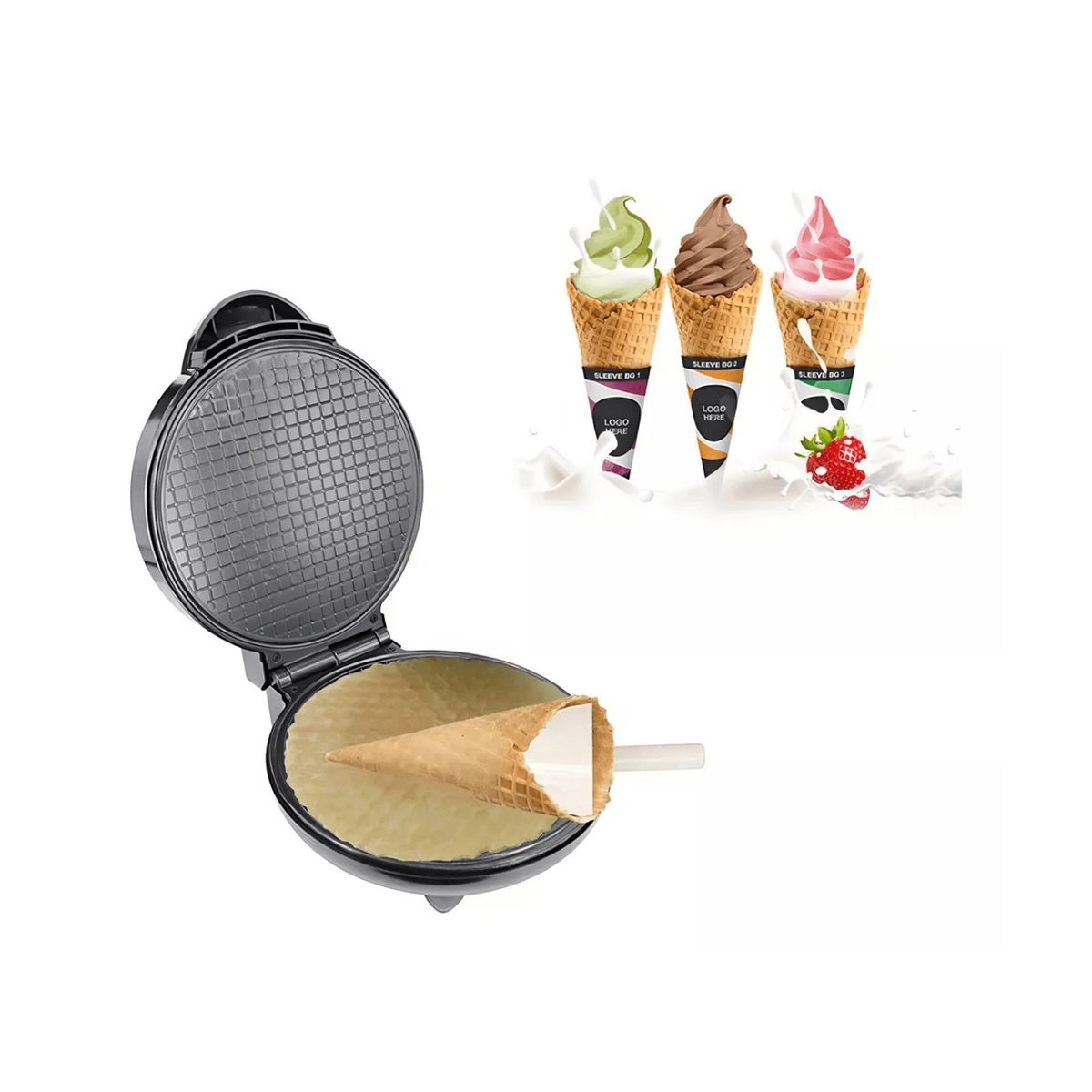 RAFF - Maquina para Preparar Conos de Helados - RAFF